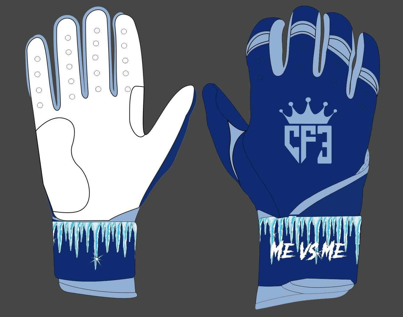 Batting Gloves Long Cuff - Ice Drip CF3 Batting Gloves