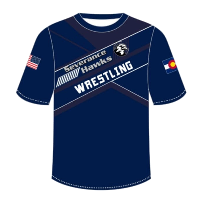 Blue T-Shirt - Polyester (Wrestlers Only)